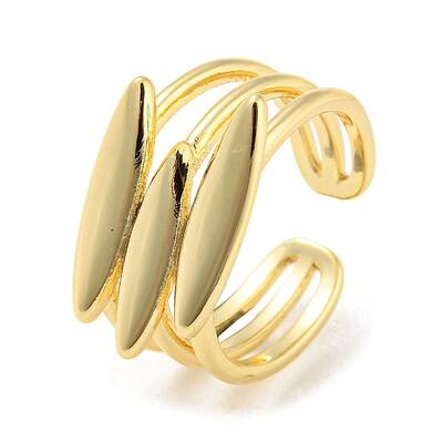 Brass Open Cuff Ring