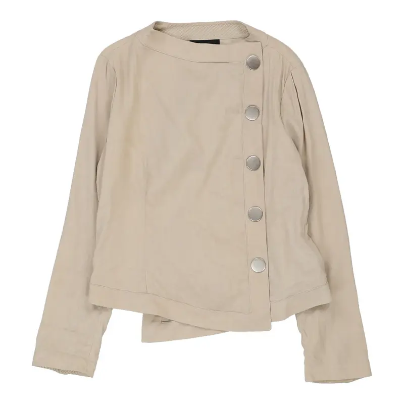 Giorgio Armani Jacket - Large Cream Linen Blend | Size: large