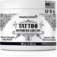 Tattoo Numbing Cream Maximum Strength : Lidocaine Menthol Extra Topical Numb - Long Lasting Painless Tattoo Piercing Waxing 2...