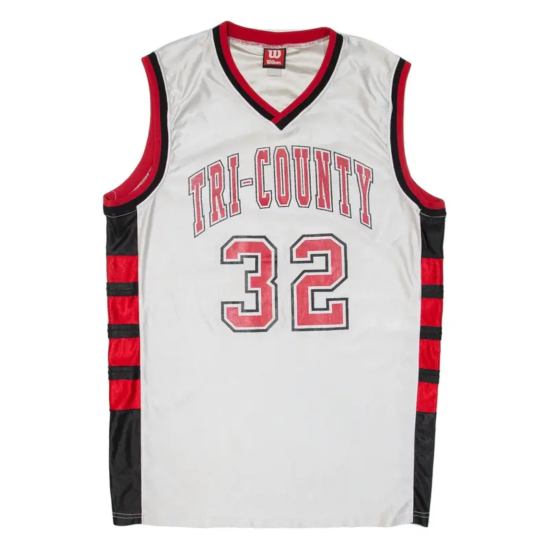 WILSON Tri-County Mens Jersey White Sleeveless USA V-Neck 2XL