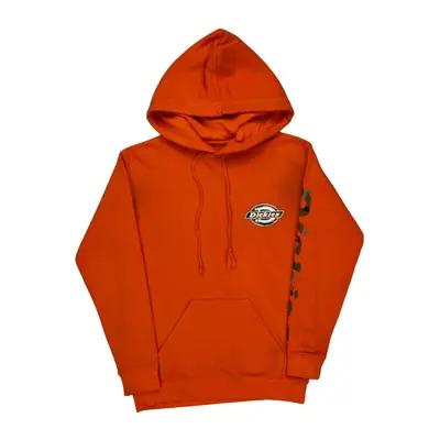 Dickies Hoodie - Small Orange Cotton Blend