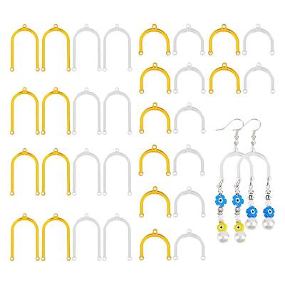 32Pcs 4 Style Transparent Acrylic Chandelier Component Links