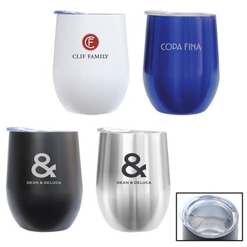 50 Custom Margaux 12 oz Vacuum Insulated Stemless Wine Glass - BPA ...