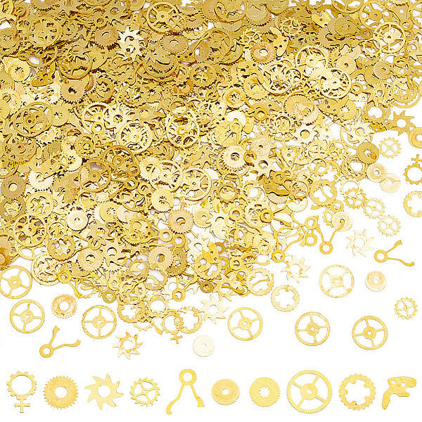 300-400Pcs 10 Style Brass Cabochons