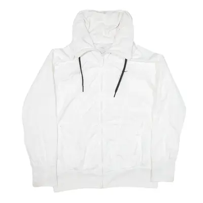 NIKE Track Jacket White Floral Womens L