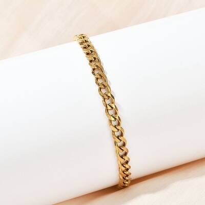 201 Stainless Steel Cuba Chian Bracelet for Men
