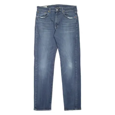LEVI'S 502 Jeans BIG E Mens Blue Regular Tapered Stone Wash W32 L34