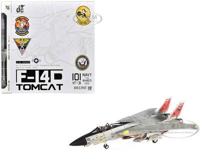 Grumman F-14D Tomcat Fighter Aircraft VF-31 Tomcatters USS Theodore Roosevelt The Last Flight (2006) United States Navy 1/72 ...