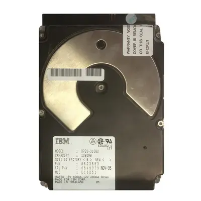 85G3653 IBM 1GB 5400RPM Ultra SCSI 3.5-Inch 512KB Cache Hard Drive