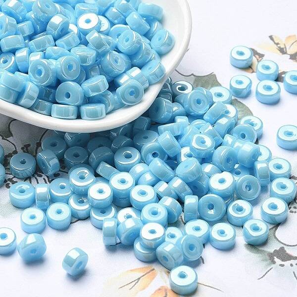 Opaque Colours Luster Glass Seed Beads