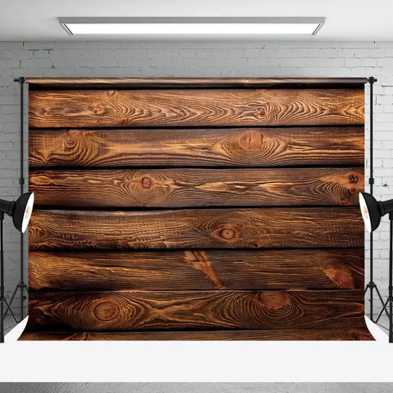 Classic Wood Grain Portrait Photography Backdrop - Aperturee