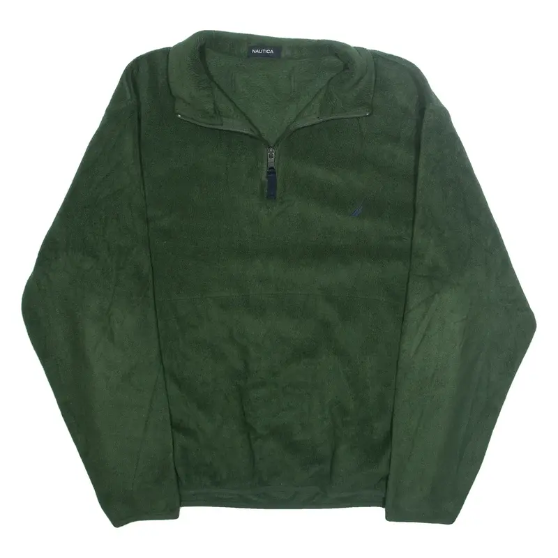 NAUTICA Mens Fleece Jacket Green M