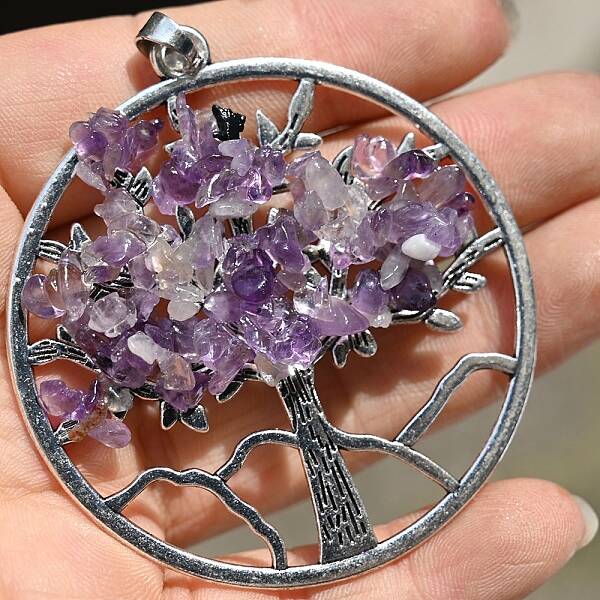 Natural Amethyst Pendants