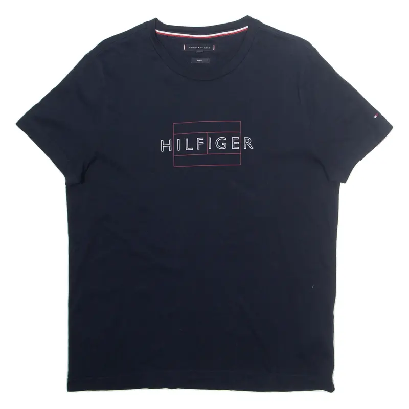 HILFIGER DENIM Slim Fit Mens T-Shirt Blue L