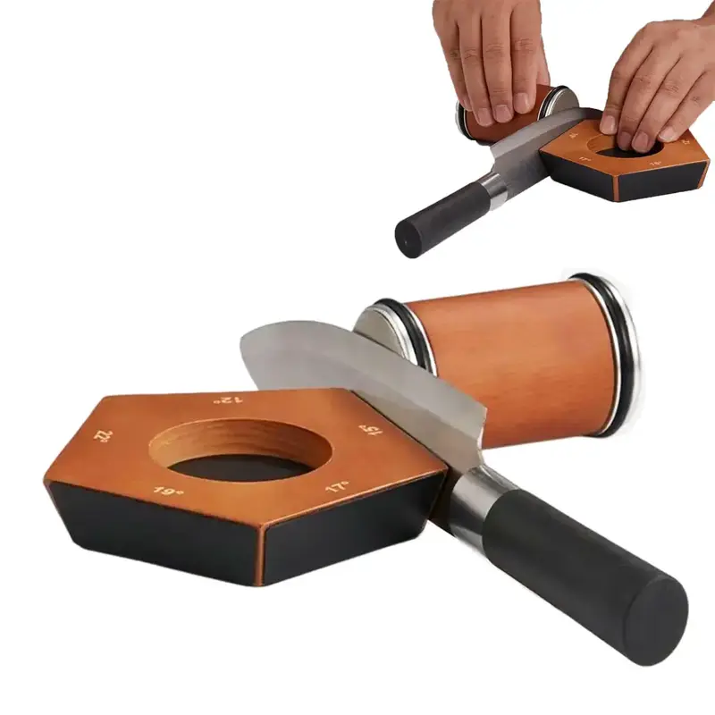 Rolling Knife Sharpener Set, Including 1 Count Base & 1 Count Knife Sharpener, Multifunctional Knife Sharpener for Kitchen, K...