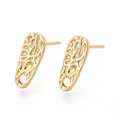 Brass Stud Earring Findings