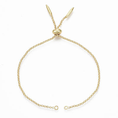 Adjustable Brass Slider Bracelets Making