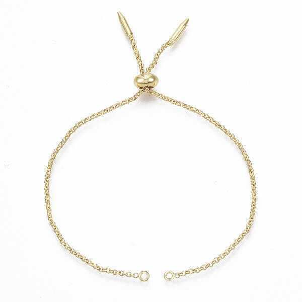 Adjustable Brass Slider Bracelets Making