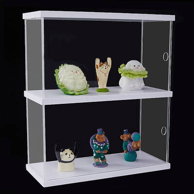 2-Tier Transparent Acrylic Minifigures Display Case