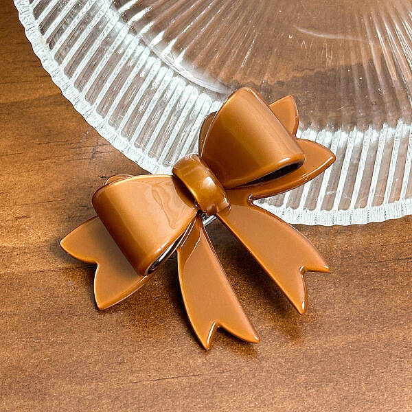 Bowknot Cellulose Acetate Alligator Hair Clips