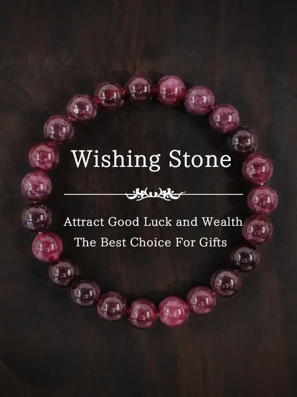 Garnet Stone Beaded Bracelet, Fashionable and Versatile Design Suitable for Wearing at Any Time, Gift for Friends