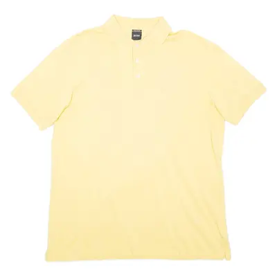 BOSS HUGO BOSS Mens Polo Shirt Yellow L