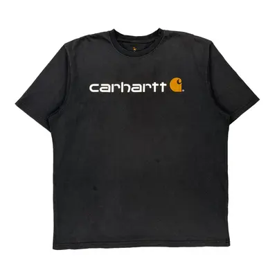 Carhartt Spellout T-Shirt - XL Black Cotton