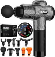 TOLOCO Percussion Massage Gun for Athletes, Quiet Deep Tissue Massager with 10 Attachments, USB Plug , Cordless – Great Gif...