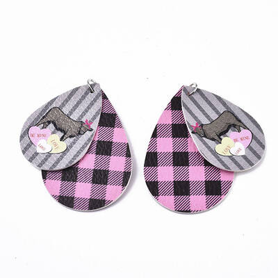 Animal Theme PU Leather Big Pendants