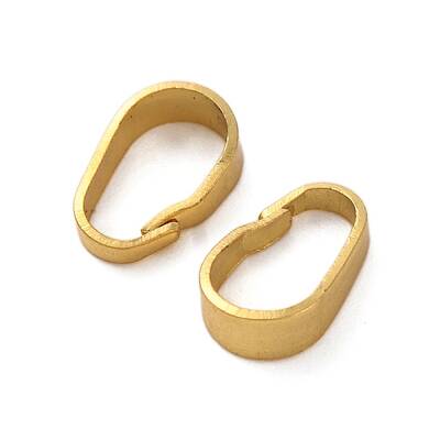Rack Plating Brass Snap on Bails