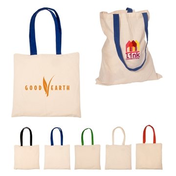 200 Custom Econo Cotton Tote Bag - 22lb Capacity
