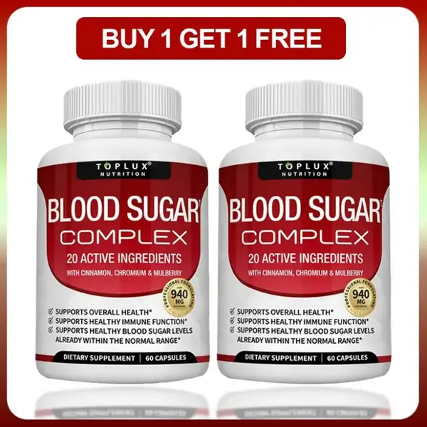 Limited time sale -50% off a packBloodSugar Complex -60 Capsules with ChromiumCinnamon & Mulberry for Healthy Sugar Levels &I...