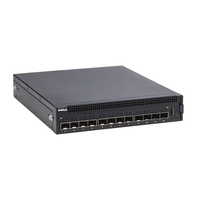 Dell S4112F-ON-RA | PowerSwitch S4100-ON Series S4112F-ON 12 x 10GbE SFP+ and 3 x 100GbE QSFP28 Ports 2 x AC Fixed PSU and 3 ...