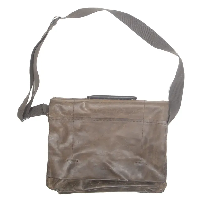 STRELLSON Mens Satchel Bag Brown Leather