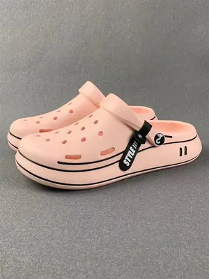 Women's Summer 2024 Letter Detail Clogs for Holiday Vacation, Girls Birthday Gift, Casual Lightweight Comfort EVA Clogs, Fash...