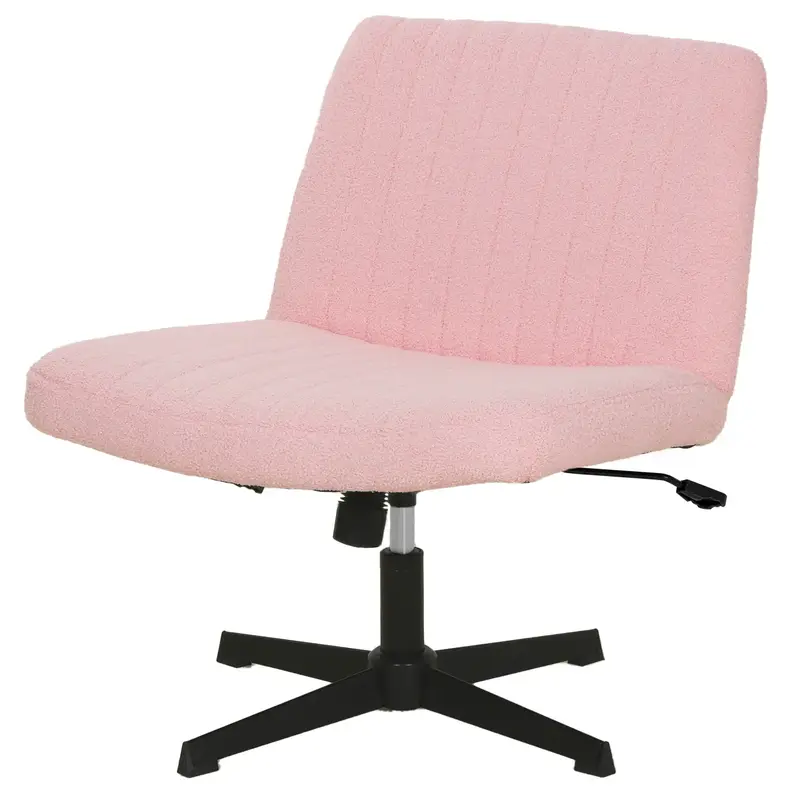 Criss Cross Chair Vanity Chair with Armless Cross-Legged Design Adjustable Height and Premium Comfort Versatility for Home,Of...