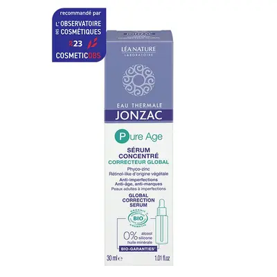 Eau Thermale Jonzac - Pure Age - ORGANIC global corrective concentrated serum 30ml