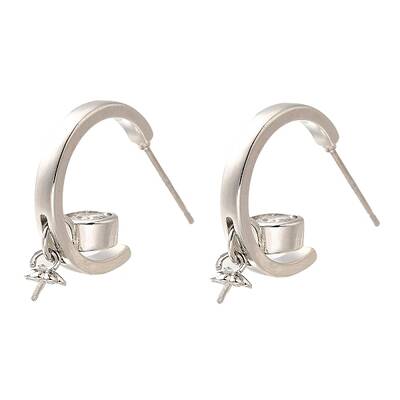 Brass Stud Earring Findings