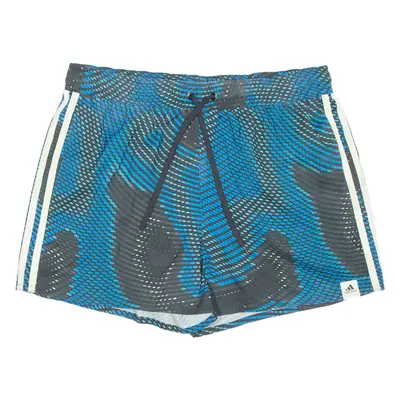 ADIDAS Mesh Lining Mens Sports Shorts Blue Spotted M W32
