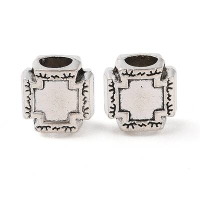 Tibetan Style Alloy European Beads