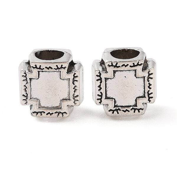 Tibetan Style Alloy European Beads