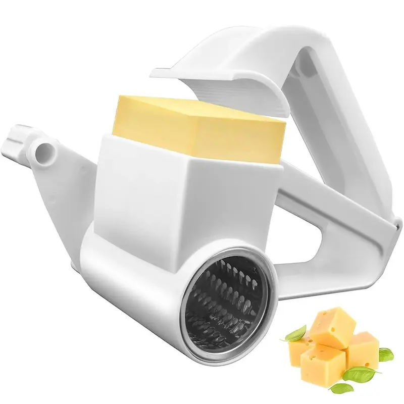 Handheld Cheese Grater, 1 Count Rotary Cheese Grater with Handle, Vegetable Grater, Kitchen Utensils, Kitchen Gadgets for Hom...