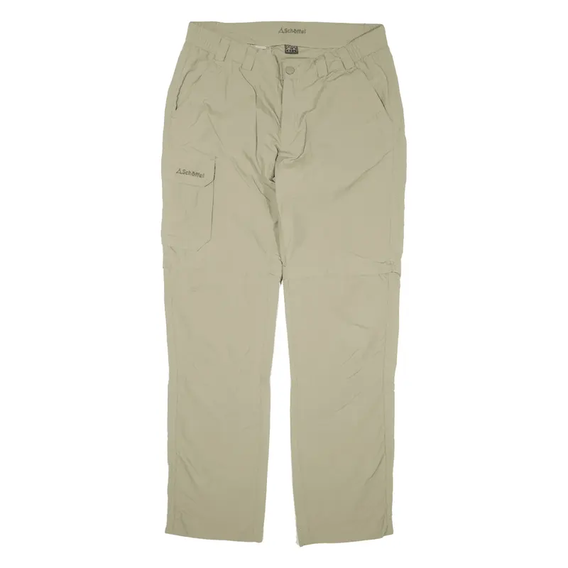 SCHOFFEL Cargo Zip-Off Womens Trousers Green Regular Straight W32 L31