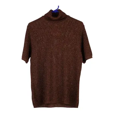 Griffe Tricot Rollneck - Medium Brown Cotton Blend