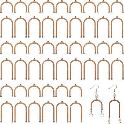 60Pcs 2 Style Unfinished Wood Chandelier Component Links
