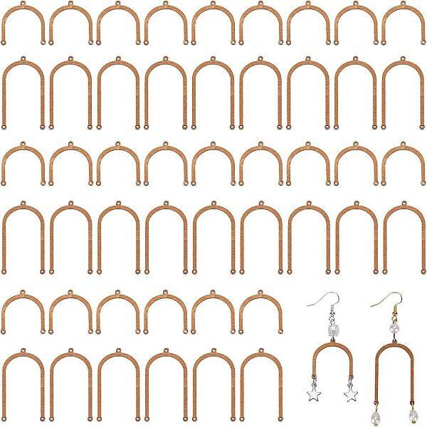 60Pcs 2 Style Unfinished Wood Chandelier Component Links