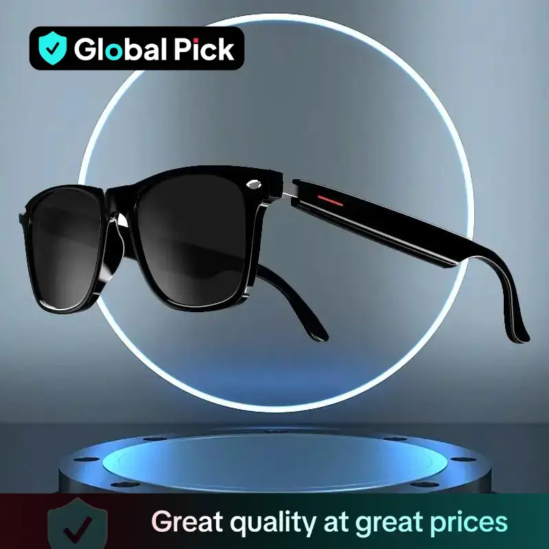 Smart Glasses with High-Quality Sound, Voice Calling, Bluetooth-compatible Fast Pairing, Large Battery Capacity, Long-Lasting...