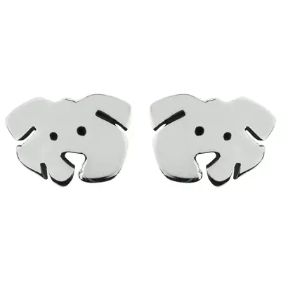 Sweet Pet Face Sterling Earrings Collection - Dog