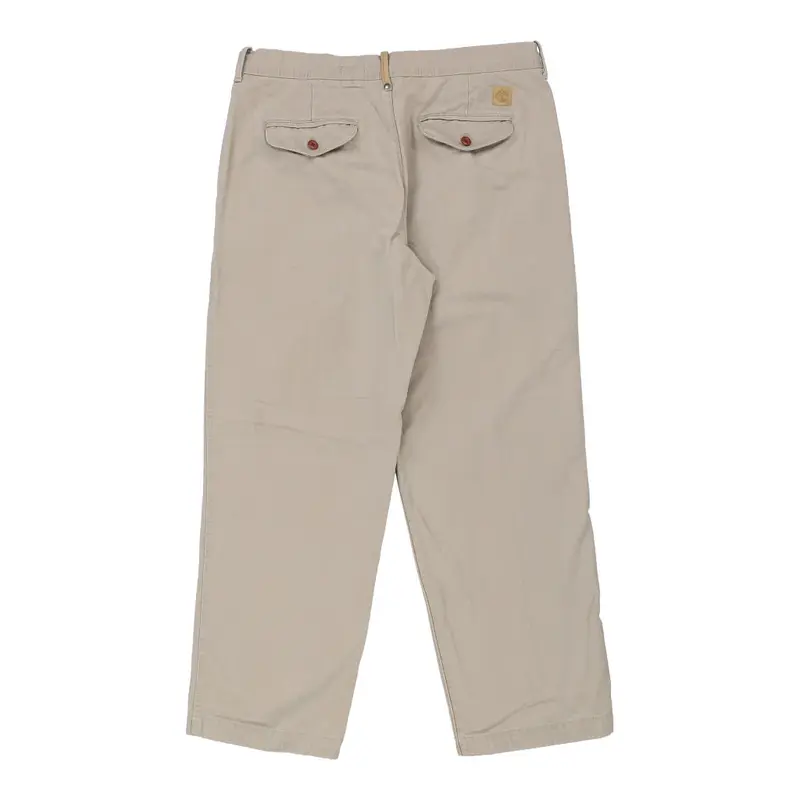 Timberland Trousers - 35W 27L Beige Cotton
