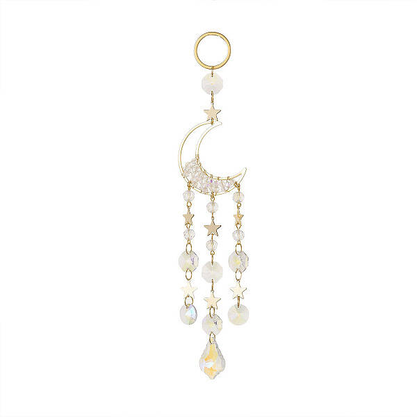 AB Color Teardrop Glass Suncatchers